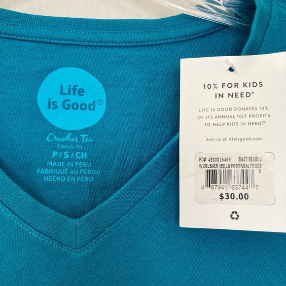Life is Good V Neck long sleeve tee - Picture 3 of 3